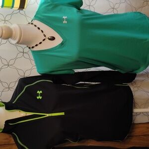 Under Armour 1)2 Zip Top & Tshirt
